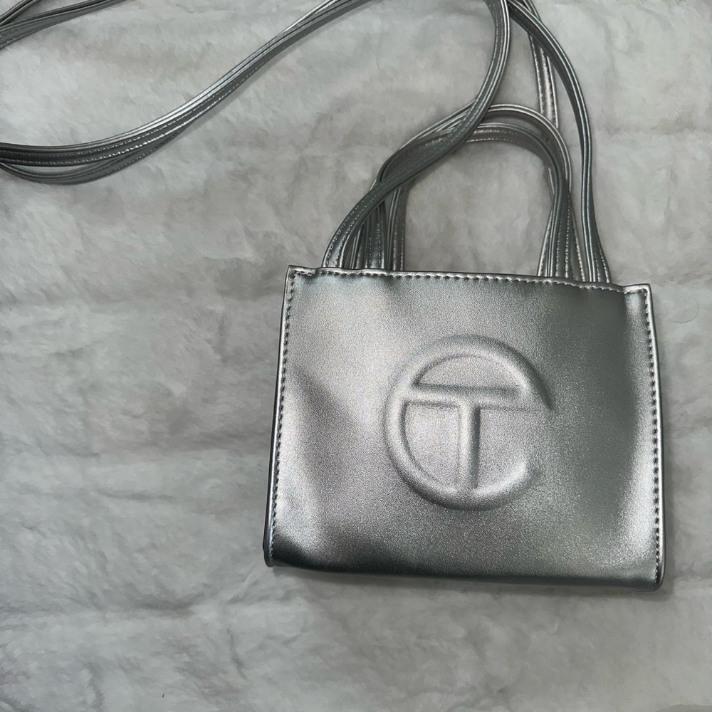 Telfar Small Silver bag